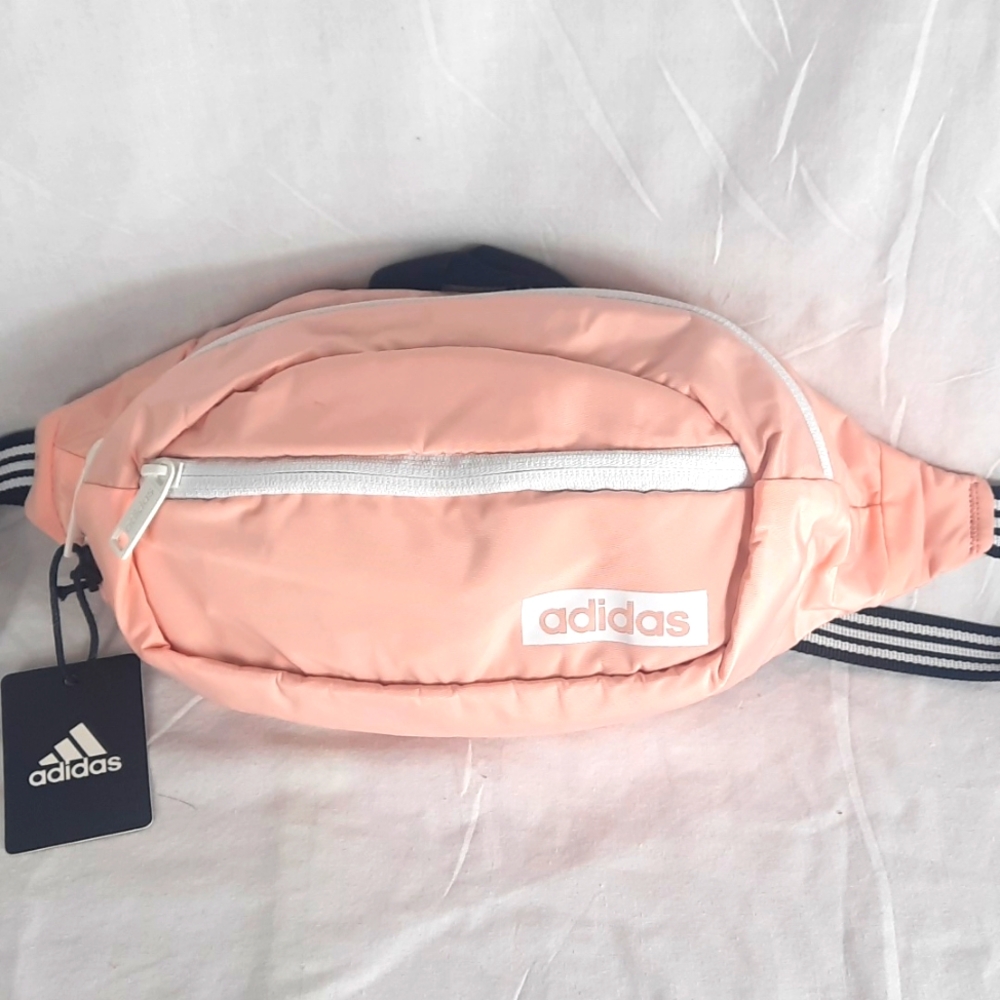 Adidas Core Waist Pack Bag Pink White Unisex NEW with tags